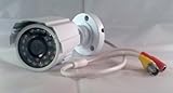 24 IR LED Sony CCD 420 TVL Small Bullet Camera CCTV, White Case