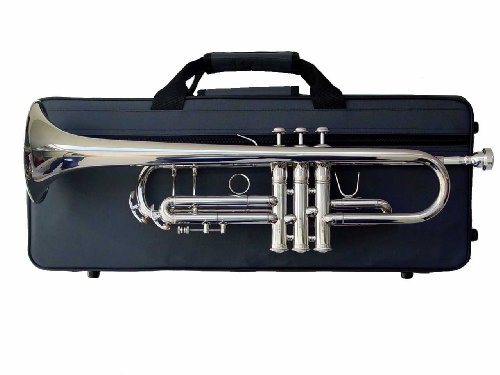 MusicalInstruments: B flat Trumpet w/ Monel® Valves & Polished Nickel Finish