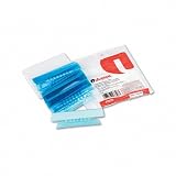 Hanging File Folder Plastic Index Tabs, 1/3 Tab, 3-1/2in, Blue, 25/Pk
