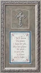For I Know the Plan - Beautiful 12" by 14" Wall Decorative Framed Art