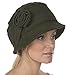 Sakkas Womens Wool Blend Foldable Cloche Bucket Hat with Flower Accent
