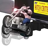 Mean Hog on Motorcyle Ball Hitch Cover