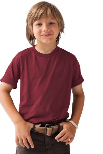 anvil Unisex - Kinder T-Shirt 490B, Gr. 146/152 (S), Rot (IRD-Independence Red) Preisvergleich