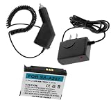 Rapid Car Charger + Home Travel Charger + Standard Lithium-Ion Battery for Samsung Magnet A257, SGH-A777, SGH-T639