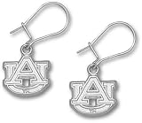 Auburn Tigers AU Dangle Earrings - Sterling Silver Jewelry