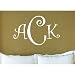 Curly Font Monogram Wall Decal Size: 28 H, Color: Bubble Gum, Emailed Proof: No