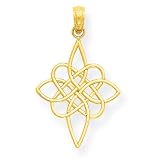 Polished 14k Gold Celtic Knot Pendant