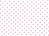 5m x 80cm Roll Pink Dot Print on Clear Cellophane Wrap. Florist Quality Cello Bouquet / Gift / Hamper / Basket Wrapping