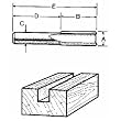 Robt Bosch Tool Corp Accy 85250M 2-Flute Straight Bit
