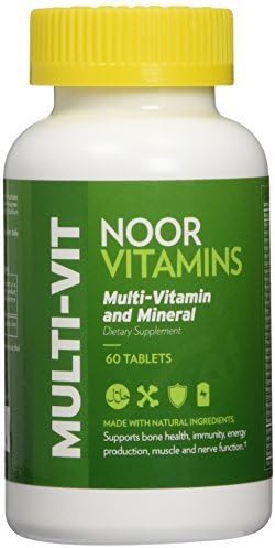 NoorVitamins Multi-Vitamin and Mineral - 60 Tab - Halal Vitamins by Noor Pharmaceuticals LLC