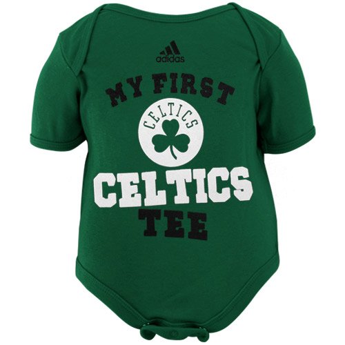 adidas Boston Celtics Newborn My New First Creeper - Kelly Green (6-9 Months)