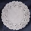 Paper Doilies - 5.5" Round - 40 piece pack - Wedding Party Supplies Tableware - White Floral Design