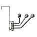 OVER DOOR 3 HOOKS (クリアー)