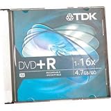TDK DVD+R47FCB15 Single Sided 16X Compatible 15 Pack in 25 pc Cakebox
