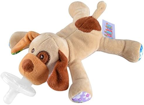 Lifemall BB Baby Infant Pacifier, Plush Dog- BPA-free Medical Silicone For Boys Girls 6 Months and Up