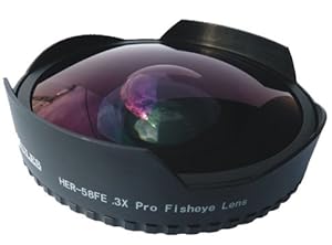 Hercules 58mm .3X Ultra Fisheye Death Lens for Professional Video Camcorders