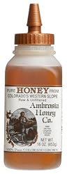 Ambrosia Pure Honey From Colorado's Western Slope, 16-Ounce Bottles (Pack of 4)