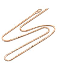 20" 1.6MM Snake Chain in 14K Rose Gold
