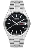 Seiko Mens Day And Date Round Black Dial Watch SGF461