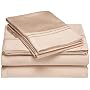 Andiamo Resorts Collection 420-Thread Count Cotton Queen Sheet Set, Taupe