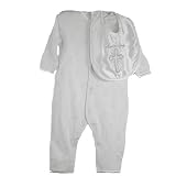 Bon Bebe - Bon Bebe Newborn Boys Heaven Sent Christening Romper with Bib