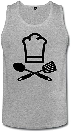 TBTJ Men Funniest Cooker Chef Cap Tank HeatherGray Medium