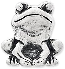 Sterling Silver Kids Frog Bead Charm