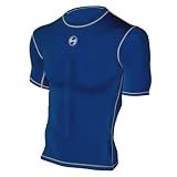 Sub Armour Dual short sleeve baselayer under shirt skin, Navy, XXL