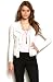 Armani Exchange Womens Ruffled Ponte Jacket