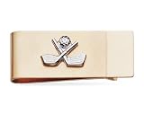Golf Two Toned Gold Plated Money Clip