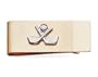 Golf Two Toned Gold Plated Money Clip