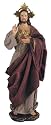 20 Inch Sacred Heart Of Jesus With Fabric Clothing Holy Religion D&eacute;cor