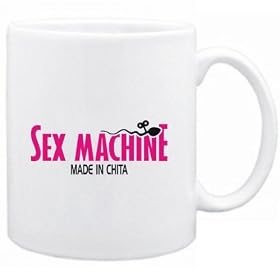 Sex Machine Made in Chita - Sperm Villes Tasse (Blanc, C�ramique, 325 ml)