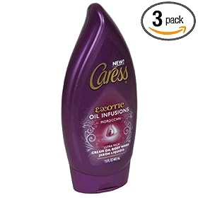 Caress Exotic Oil Infusions Cream Oil Body Wash, Ultra Rich, Moroccan, 15 fl oz (443 ml) (Pack of 3)