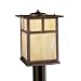 Kichler Lighting 10959CV Alameda 18-Watt 1-Light Fluorescent Energy Star Outdoor Post Light, Canyon View with Honey Opalescent Glass