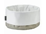 Portapane (L) - sabbia/bianco