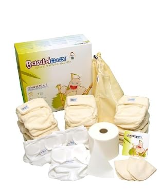 Bambinex Complete nappy kit - Size 2 (16 - 32lbs) - Unisex Cream
