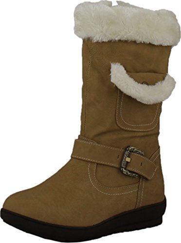 Reneeze Womens Coco-3 Faux Fur Mid Calf Boots