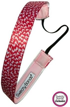 Sweaty Bands - Splash - #1 Fitness Headband! (Coral and White)