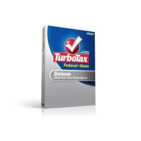 Click here to buy TurboTax Deluxe Federal + State + eFile 2008 by Intuit.