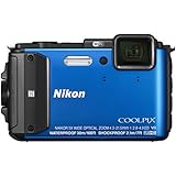 Nikon COOLPIX AW130 Waterproof Digital Camera with Built-In Wi-Fi (Blue)
