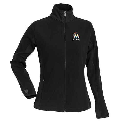 Miami Marlins Womens Sleet Full Zip Fleece (Team Color) - Small