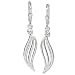 Silberdream Damen-Ohrh�nger Welle Cz Wei� 925 Silber SDO524W