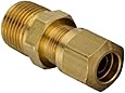 EATON Weatherhead 1468X6 Air Brake Tubing Male Connector, 3/8" Tube OD, 1/4" Male Pipe Thread
