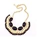 Popular Lovely Gothic Vintage Lady Bubble Fringe Bib Party Statement Necklace