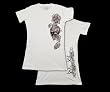 Silver Star SKULL ROSE Womens/Juniors Fitted T Shirt