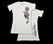 Silver Star SKULL ROSE Womens/Juniors Fitted T Shirt