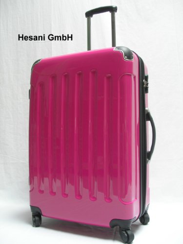 XL 60 cm Reisetrolley pink Trolley Damen Kindertrolley Reise Koffer Reisekoffer Polycarbonat Hartschale new Design