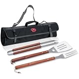 MLB 3-Piece BBQ Tool Set with Carry Tote