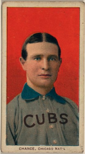 Photo Frank Chance, Chicago Cubs, baseball card portrait 1909